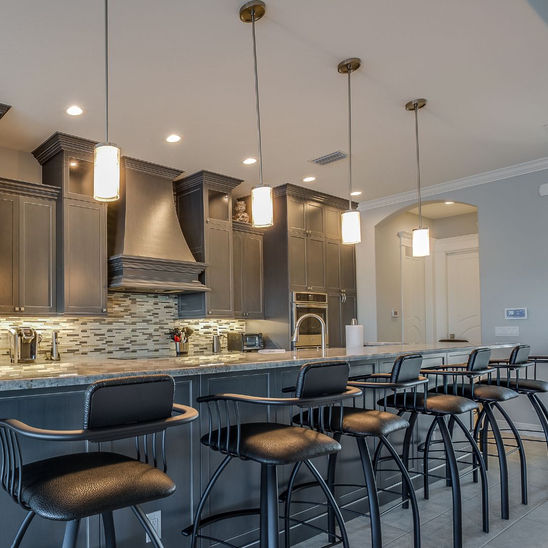 beautiful new lighting for a kitchen