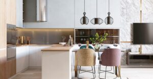a renovated kitchen