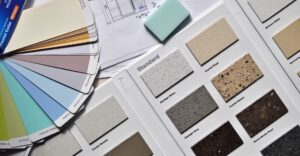 interior design samples laid out