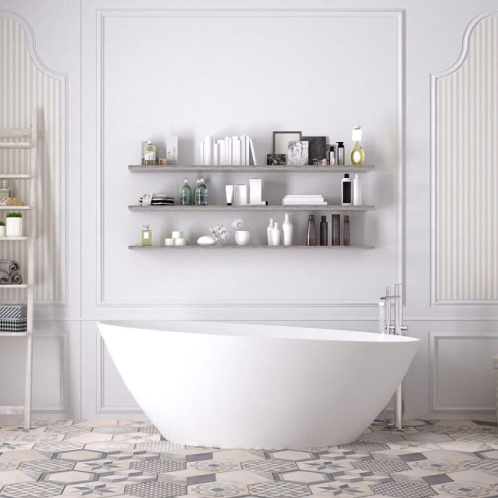 free standing bathroom tub