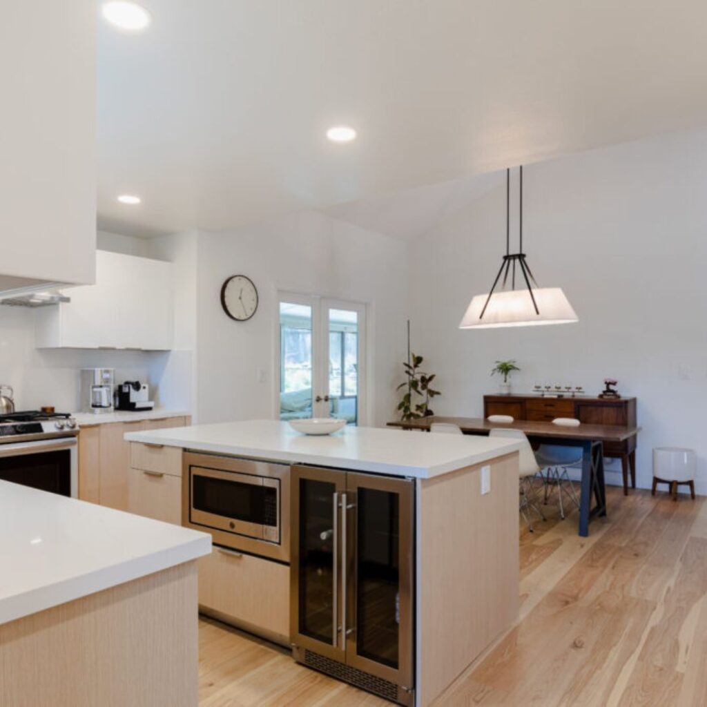 kitchen with island